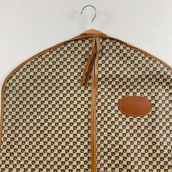 Vintage Pierre Cardin Monogram Garment Bag Tote Luggage Travel - Picture 5 of 12